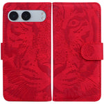 OnePlus Nord 4-skal Tiger Imprint läderplånboksfodral