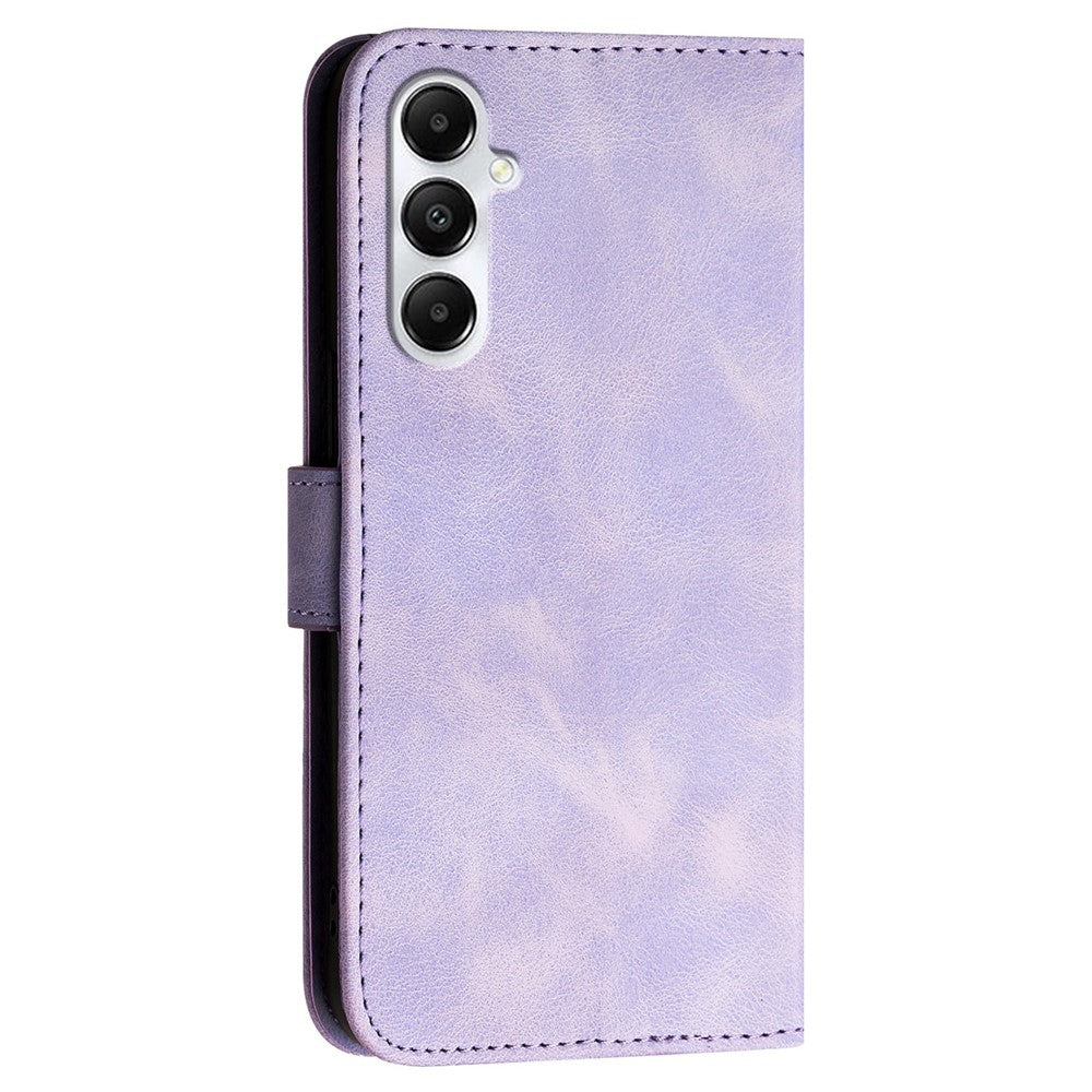 Til Samsung Galaxy A05s 4G Læderpung Etui Sommerfugl Blomst Trykt Telefoncover med Rem