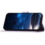 Til Samsung Galaxy A05s 4G Læderpung Etui Sommerfugl Blomst Trykt Telefoncover med Rem