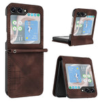 For Samsung Galaxy Z Flip7 FE 5G / Z Flip6 5G Leather Wallet Case Butterfly Flower Imprinted Phone Cover with Strap