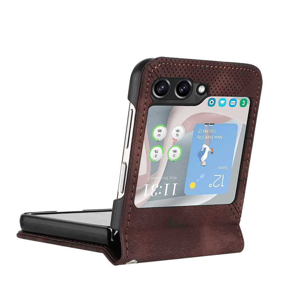 For Samsung Galaxy Z Flip7 FE 5G / Z Flip6 5G Leather Wallet Case Butterfly Flower Imprinted Phone Cover with Strap