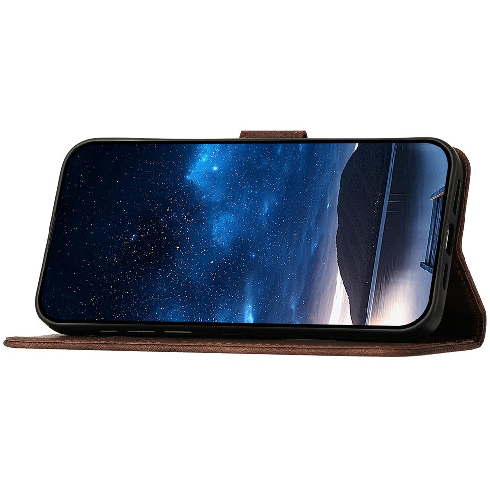 For Xiaomi Poco X6 Pro 5G / Redmi K70E 5G Leather Wallet Case Butterfly Flower Imprinted Phone Cover with Strap