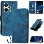 For Xiaomi Redmi Note 13 Pro+ 5G Leather Wallet Case Butterfly Flower Imprinted Phone Cover with Strap