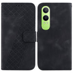 For OnePlus Nord CE4 Lite 5G Stand Case 7-Shaped Pattern Imprint Leather Phone Cover