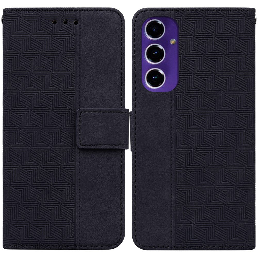 Til Samsung Galaxy A16 5G / A16 4G Etui Geometri Mønster Læderpung Telefoncover