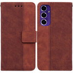 Til Samsung Galaxy A16 5G / A16 4G Etui Geometri Mønster Læderpung Telefoncover