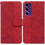 Til Samsung Galaxy A16 5G / A16 4G Etui Geometri Mønster Læderpung Telefoncover