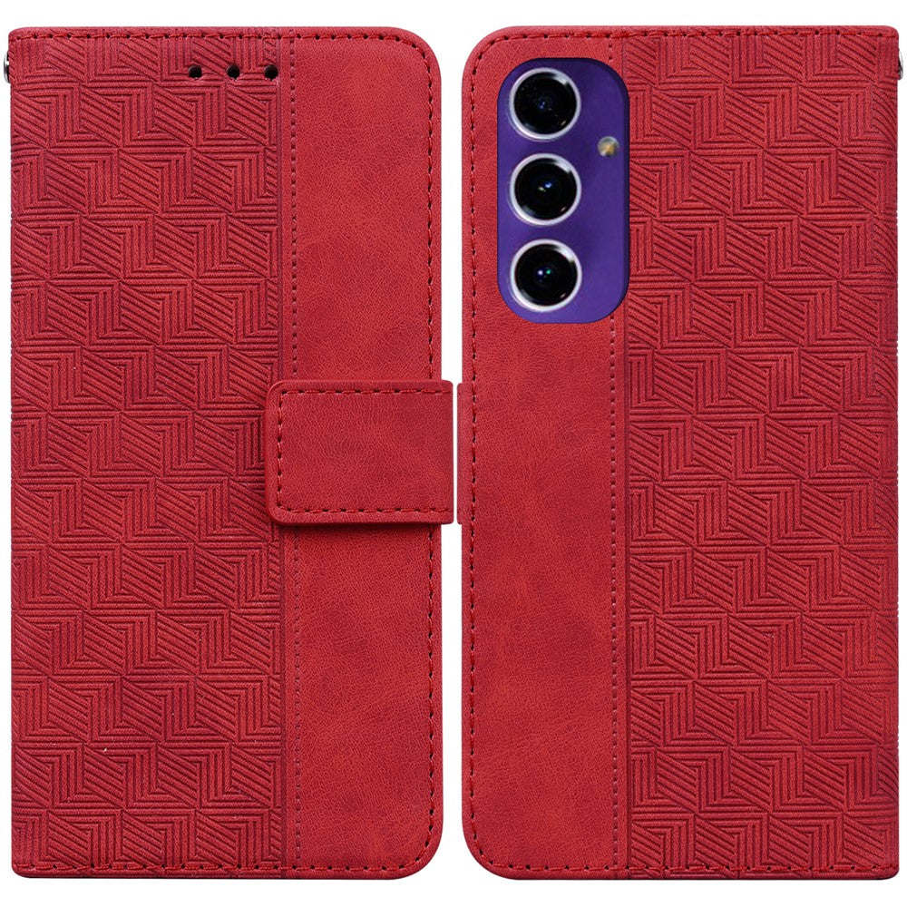 Til Samsung Galaxy A16 5G / A16 4G Etui Geometri Mønster Læderpung Telefoncover