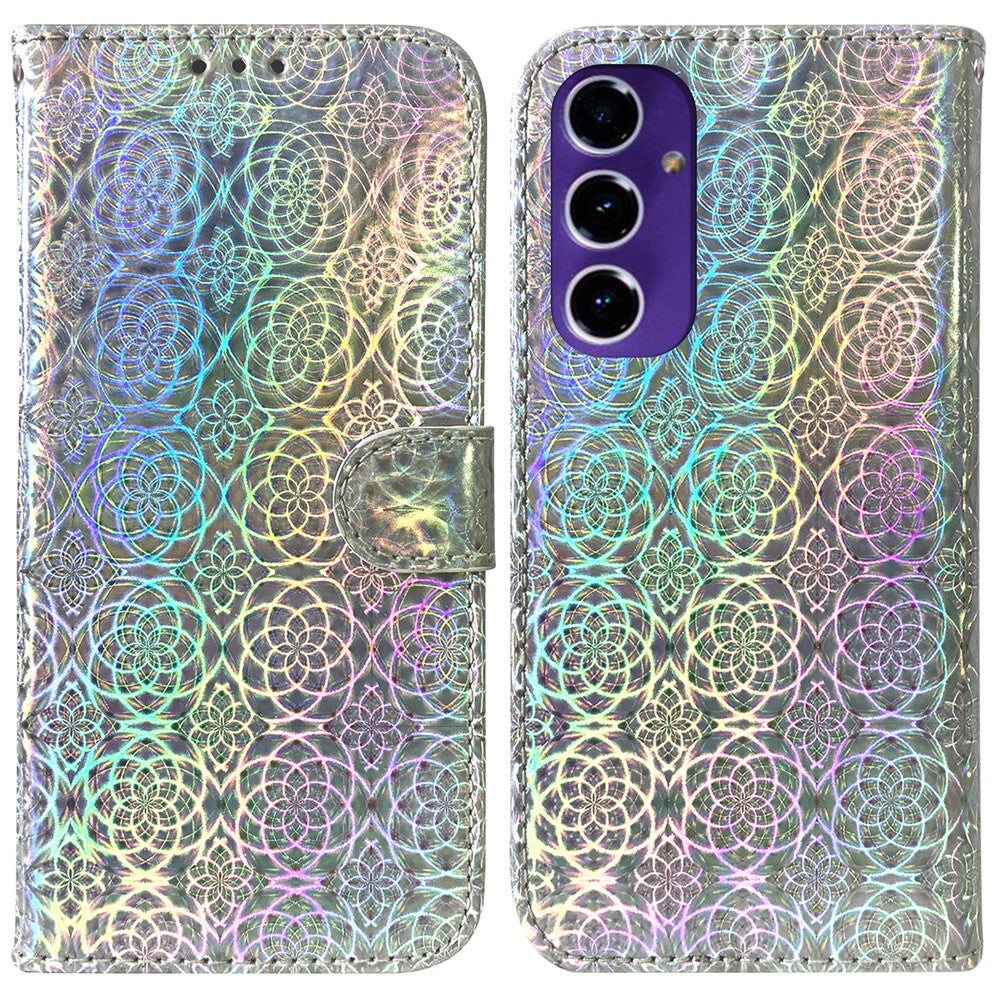 Til Samsung Galaxy A16 5G / A16 4G Stand Cover Dazzling Flower Læder Telefoncover