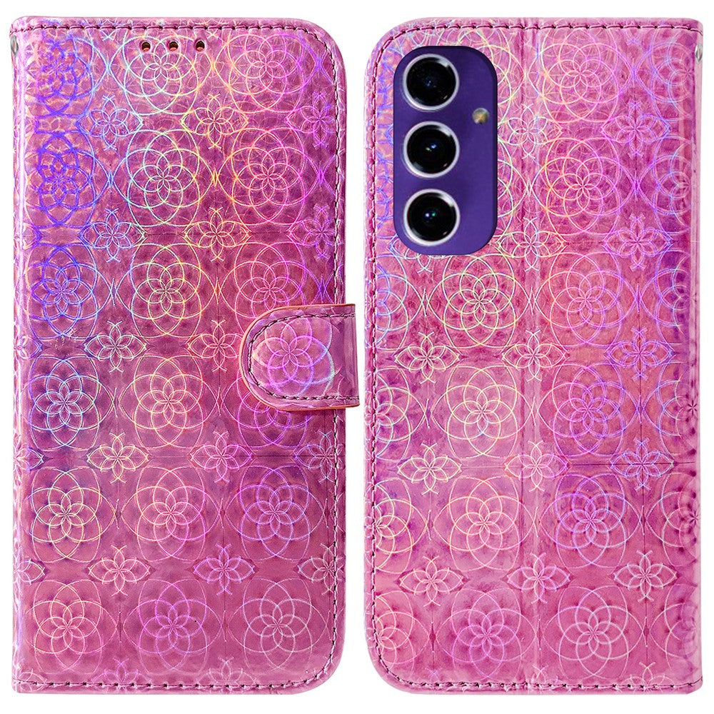 Til Samsung Galaxy A16 5G / A16 4G Stand Cover Dazzling Flower Læder Telefoncover