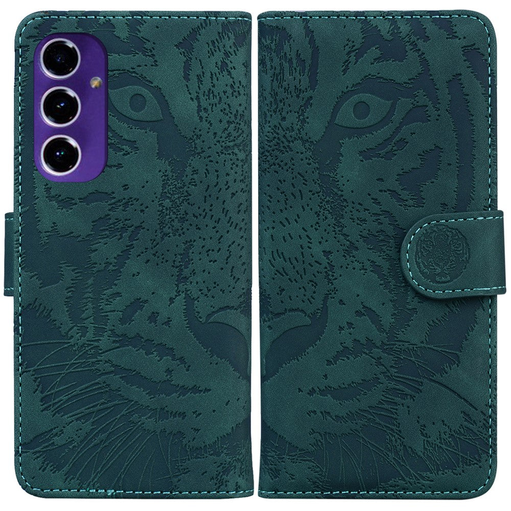 For Samsung Galaxy A16 5G / A16 4G Case Tiger Imprint Leather Wallet Phone Cover