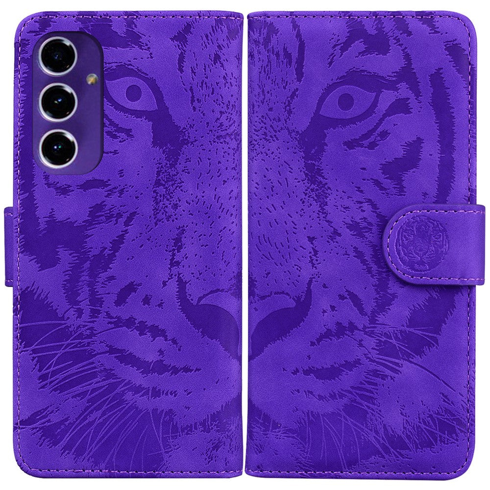 For Samsung Galaxy A16 5G / A16 4G Case Tiger Imprint Leather Wallet Phone Cover