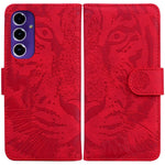 For Samsung Galaxy A16 5G / A16 4G Case Tiger Imprint Leather Wallet Phone Cover