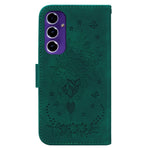 Til Samsung Galaxy A16 5G / A16 4G Etui PU Læder Pung Telefon Cover Sommerfugl Blomst Tryk