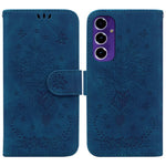 Til Samsung Galaxy A16 5G / A16 4G Etui PU Læder Pung Telefon Cover Sommerfugl Blomst Tryk
