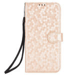 For Oppo Reno8 5G (Global Version) Phone Case Anti-drop Wallet Phone Cover Magnetic Clasp Dot Pattern Imprinted PU Leather Stand Case