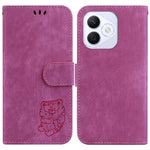 For Honor X60i 5G Wallet Case Tiger Imprint Leather Shockproof Phone Cover