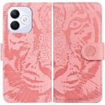 For Honor X60i 5G Case Tiger Imprint Leather Wallet Phone Cover