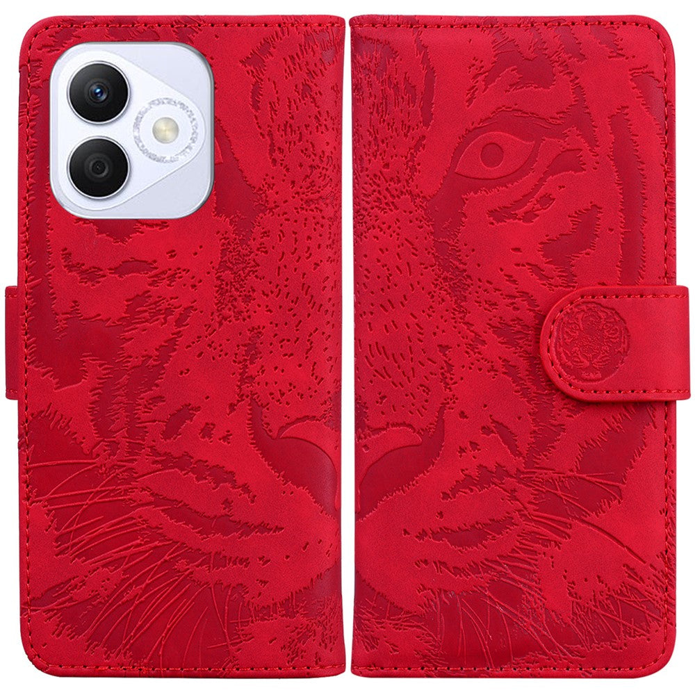 For Honor X60i 5G Case Tiger Imprint Leather Wallet Phone Cover