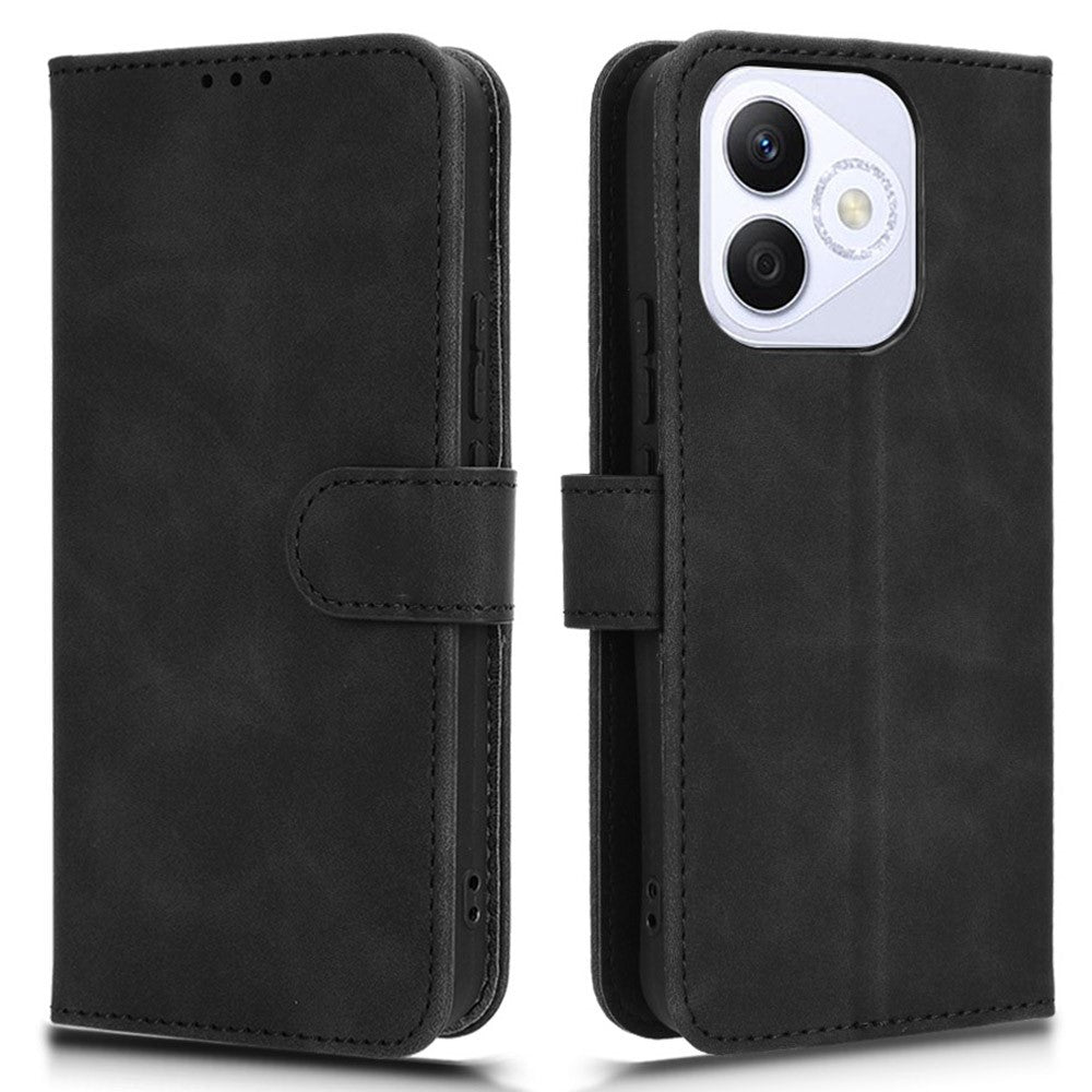 For Honor X60i 5G Leather Case Skin-Feel Anti-Drop Wallet Flip Phone Cover