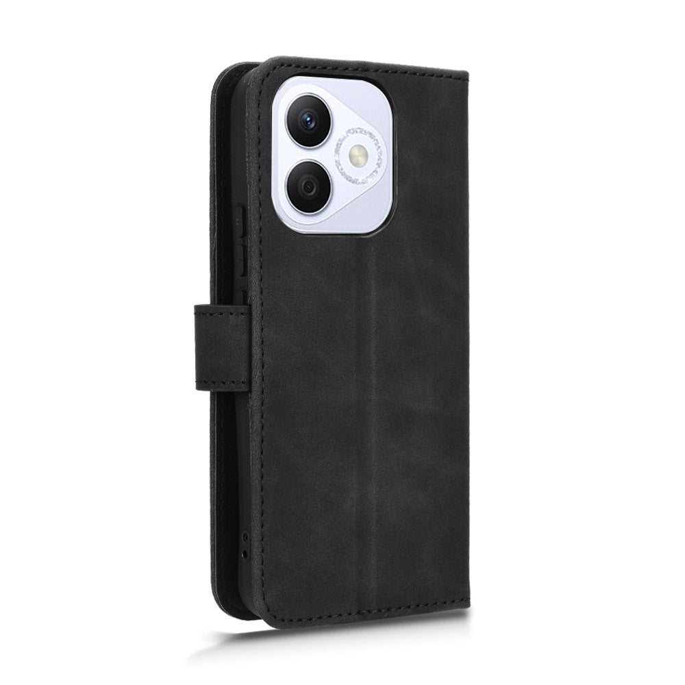 For Honor X60i 5G Leather Case Skin-Feel Anti-Drop Wallet Flip Phone Cover