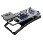 For Xiaomi Redmi K70 Ultra Case PC+TPU Kickstand Phone Protector with Lens Cover