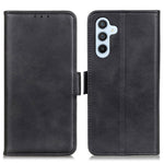 For Samsung Galaxy M35 5G Case Stand Cowhide Texture PU Leather Phone Cover