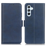 For Samsung Galaxy M35 5G Case Stand Cowhide Texture PU Leather Phone Cover
