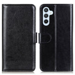 Til Samsung Galaxy M35 5G Cover Crazy Horse-tekstur PU-lædertelefonstativcover