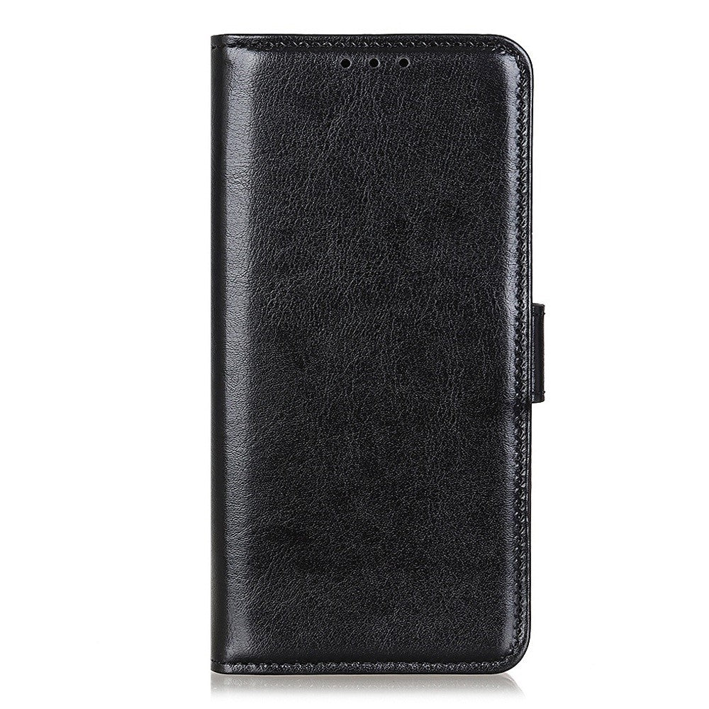 Til Samsung Galaxy A06 4G Etui Crazy Horse Tekstur PU-læder Telefonstativ Cover
