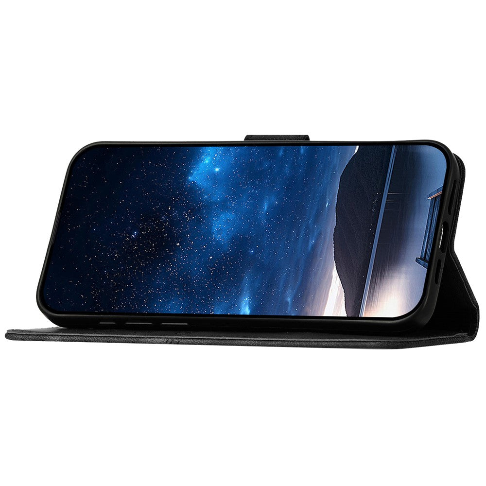 For Honor X8b 4G Leather Wallet Case Butterfly Flower Imprinted Phone Cover with Strap