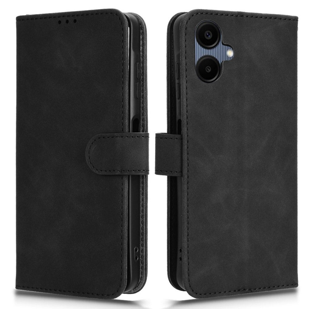 For Samsung Galaxy A06 4G Leather Case Skin-Feel Anti-Drop Wallet Flip Phone Cover
