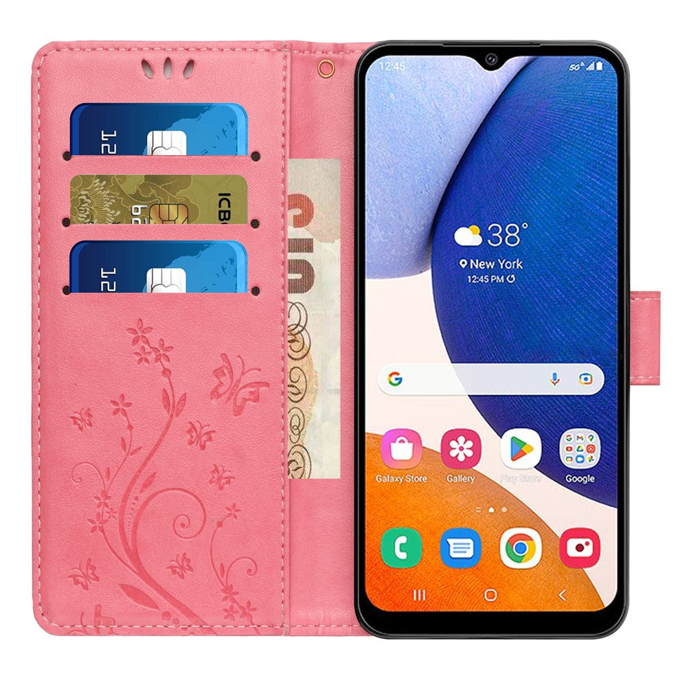 For Samsung Galaxy A16 5G / A16 4G Case PU Leather Phone Wallet Cover with Strap