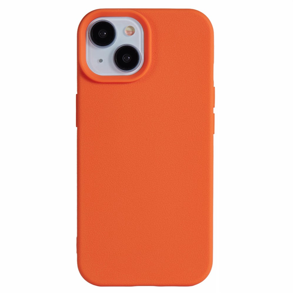 For iPhone 15 Case Litchi Texture TPU Shockproof Phone Cover