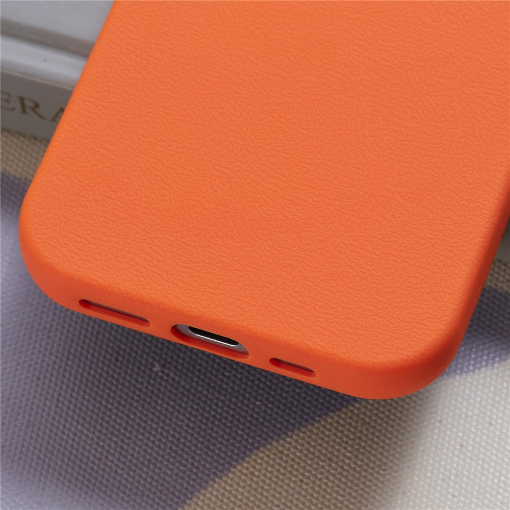 For iPhone 15 Case Litchi Texture TPU Shockproof Phone Cover