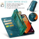 For iPhone 16 Pro Max Phone Cases CASEME 008 Leather Cover with Detachable Wallet and Strap