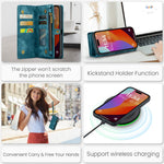 For iPhone 16 Pro Max Phone Cases CASEME 008 Leather Cover with Detachable Wallet and Strap