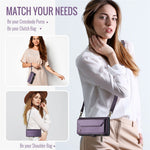 For iPhone 16 Pro Max Leather Case CASEME C36 Zipper Multiple Card Slots Phone Cover with Straps