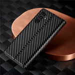 LC.IMEEKE For Samsung Galaxy S24 FE Case Carbon Fiber Texture Phone Cover Stand Card Holder