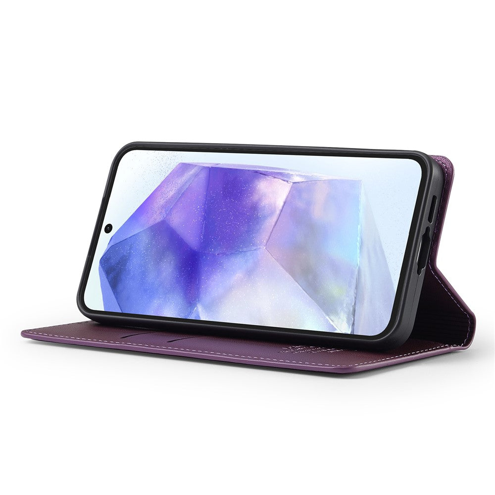 LC.IMEEKE L1-serien til Samsung Galaxy S24 FE-cover i PU-læder, tegnebogsetui, beskyttende mobilcover