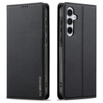 LC.IMEEKE L1 Series for Samsung Galaxy S24 FE Case PU Leather Wallet Stand Protective Phone Cover