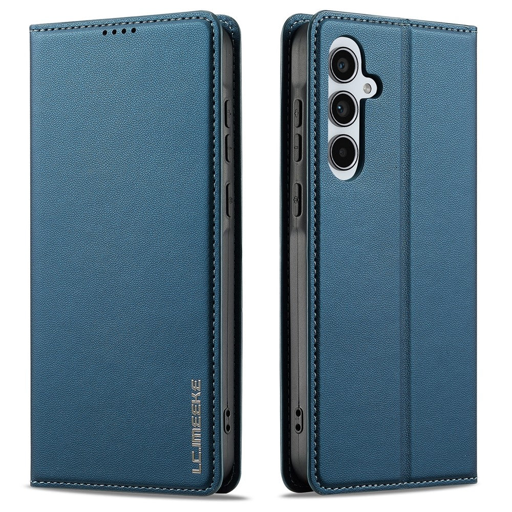 LC.IMEEKE L1 Series for Samsung Galaxy S24 FE Case PU Leather Wallet Stand Protective Phone Cover