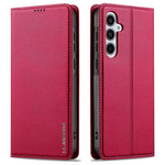 LC.IMEEKE L1-serien til Samsung Galaxy S24 FE-cover i PU-læder, tegnebogsetui, beskyttende mobilcover