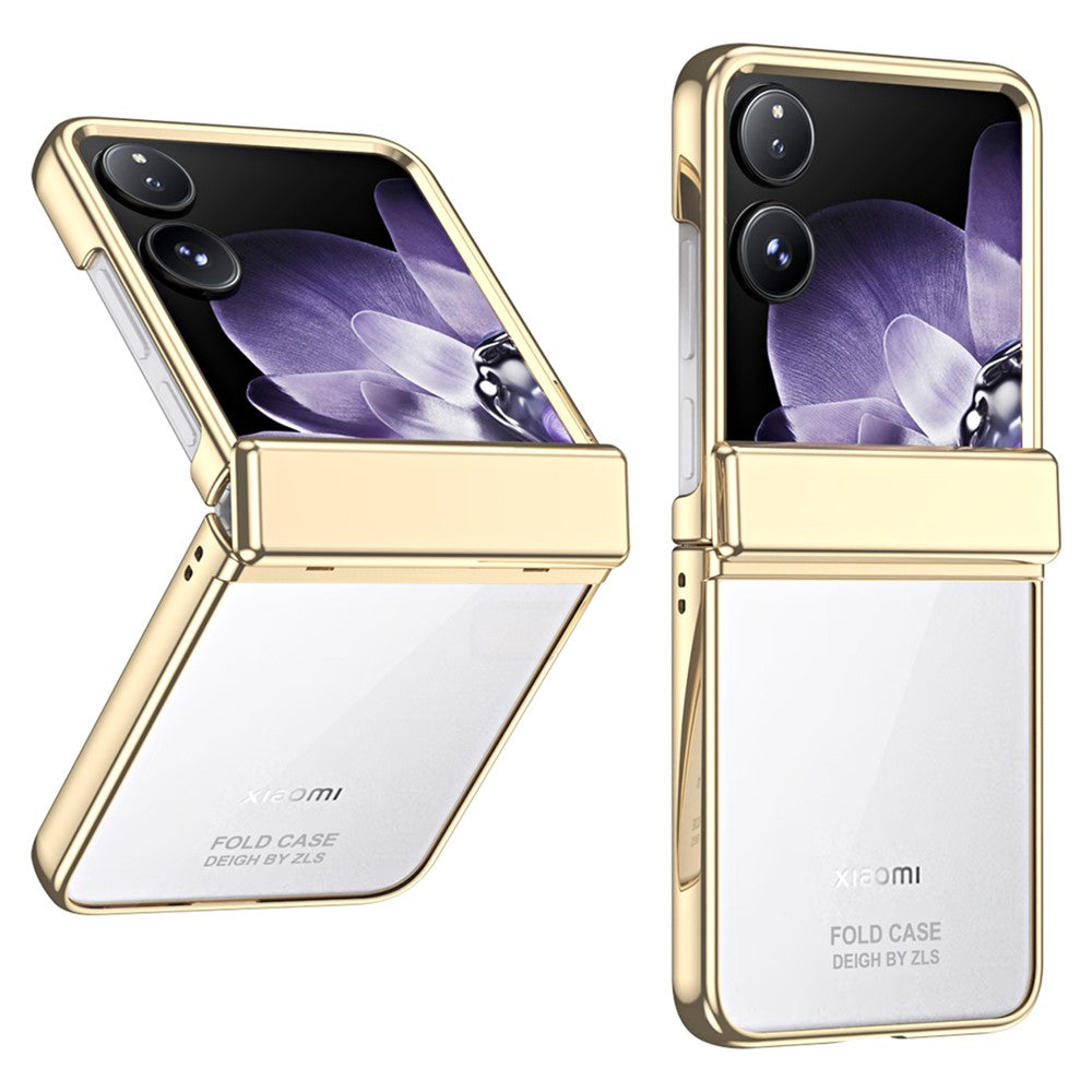 Xiaomi Mix Flip 5G-skal, elektropläterat PC-vikbart mobilskal