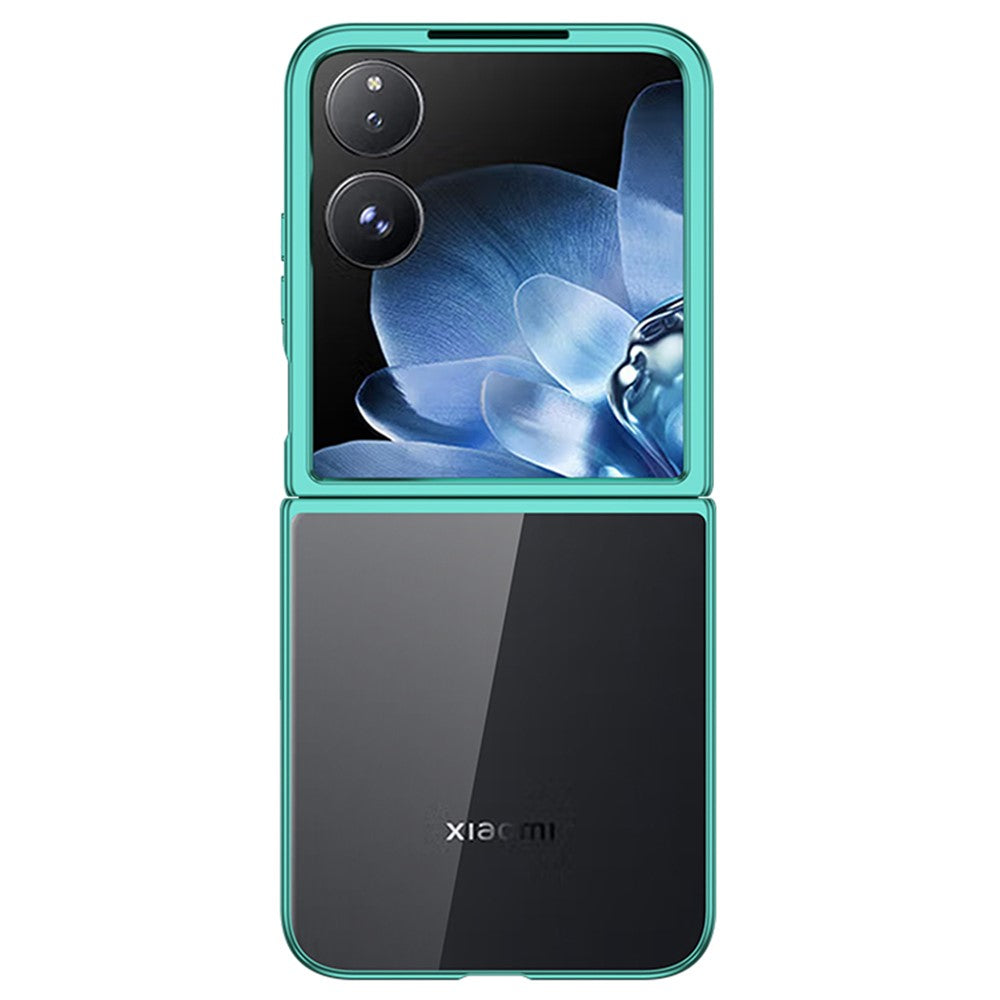For Xiaomi Mix Flip 5G Case Electroplating Transparent PC Phone Cover