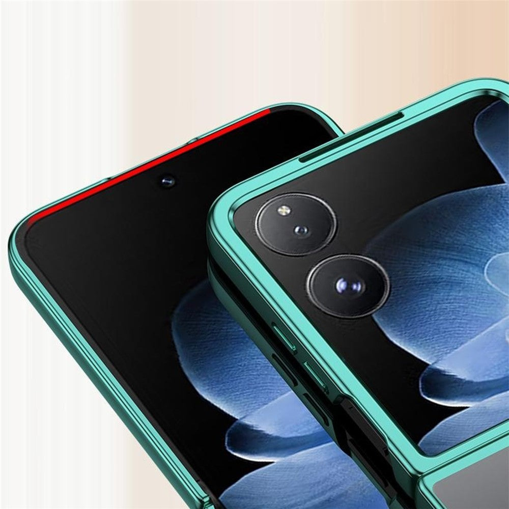 For Xiaomi Mix Flip 5G Case Electroplating Transparent PC Phone Cover