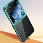 For Xiaomi Mix Flip 5G Case Electroplating Transparent PC Phone Cover