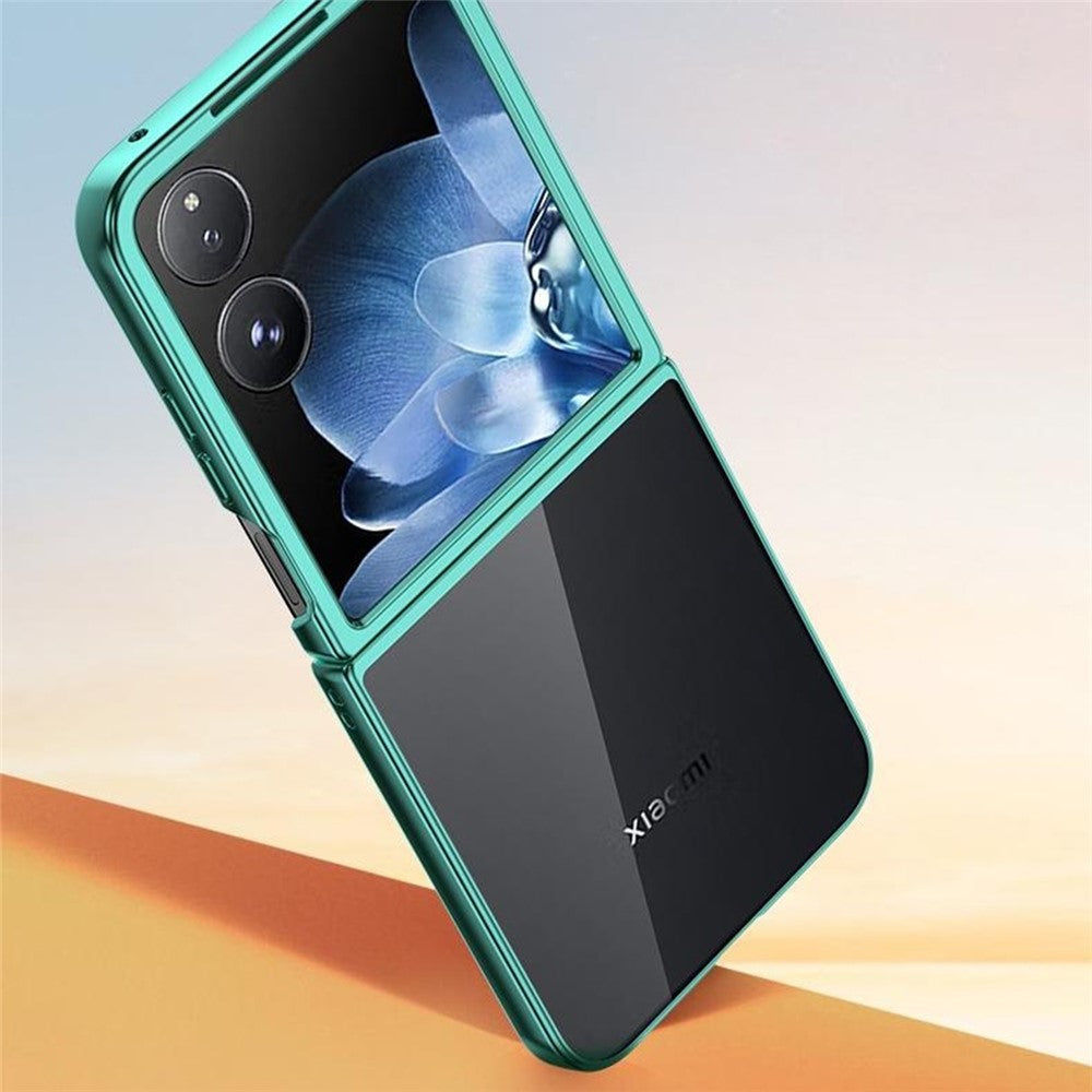 For Xiaomi Mix Flip 5G Case Electroplating Transparent PC Phone Cover