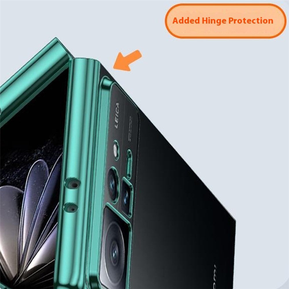For Xiaomi Mix Flip 5G Case Electroplating Transparent PC Phone Cover