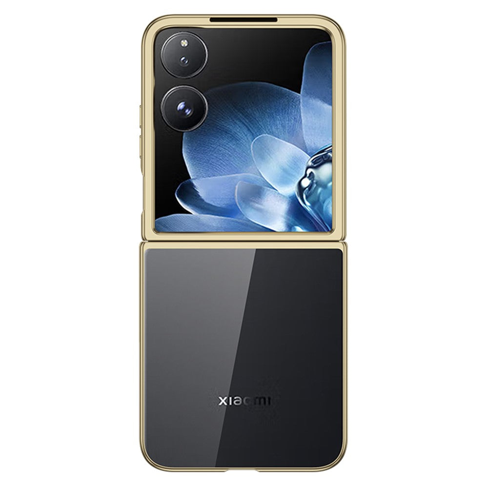 For Xiaomi Mix Flip 5G Case Electroplating Transparent PC Phone Cover